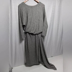 ANTHROPOLOGIE COA Gray Heather Flowy Sweater Dress. Size s